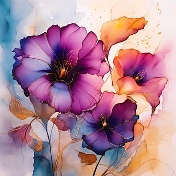 Aquarell-Blumen von Virgil Quinn - Decorative Arts