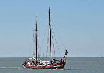 Het bruine vloot schip Emmalis van Piet Kooistra