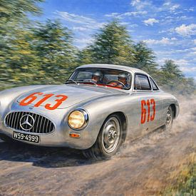 1952 Mille Miglia – 4th place for car number 613 by DeVerviersBelgium