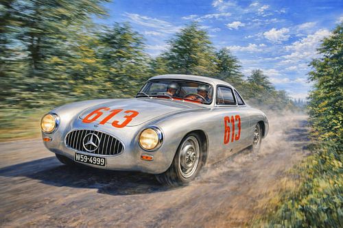 Mille Miglia 1952 – 4e plaats voor startnummer 613