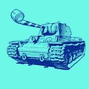 Party Tank - mint/blauw van Rembrandt Ross thumbnail