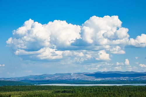 Blick auf den Fluß Jakobselva in Norwegen