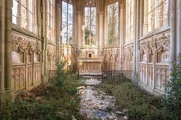 Abandoned Chapel with Plants.