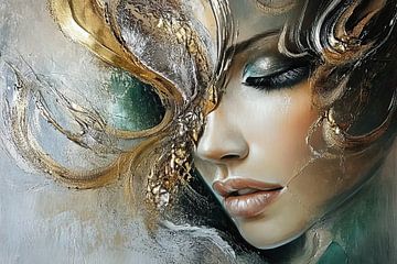 Vrouw met Gouden Masker
