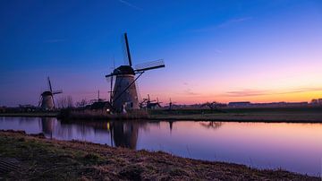 Evening Glow Kinderdijk by Paul Poot