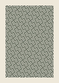 Nahtloses geometrisches Muster aus ineinander greifenden Linien von Wisnu Xiao