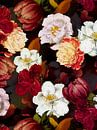 Middernachtelijke rozentuin van Floral Abstractions thumbnail