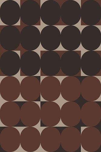 Retro kunst uit de jaren 70. Abstract geometrisch patroon nr. 2_3