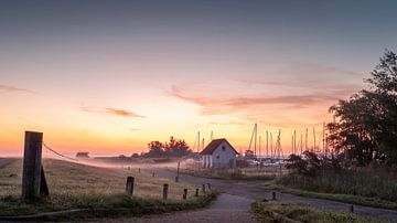 Ship and Sail - Sunrise on Hiddensee by Stephan Schulz