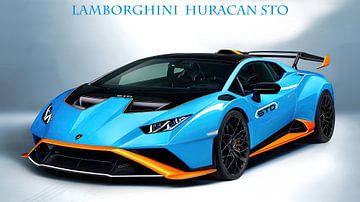 Lamborghini Huracán STO met tekst