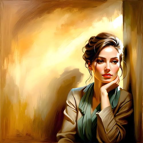 Een portret van een vrouw