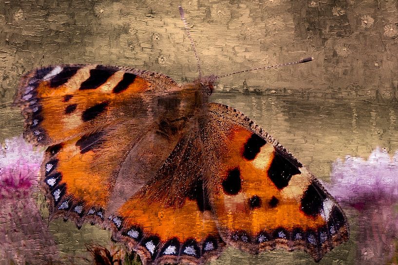 Rustende vlinder van Carla van Zomeren