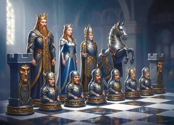 Strange chess pieces