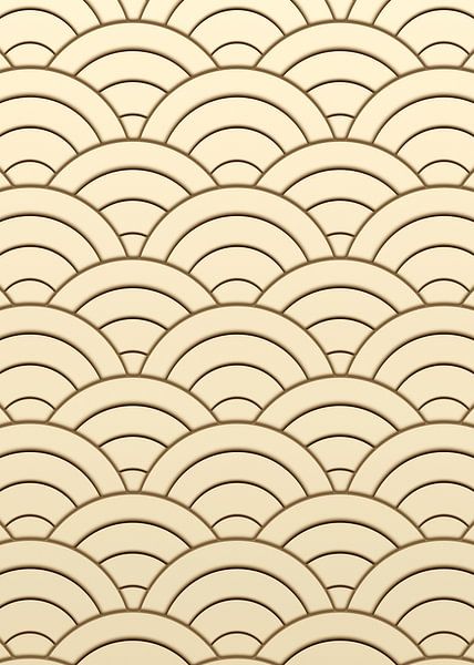 Japan Rainbow Beige by Mad Dog Art