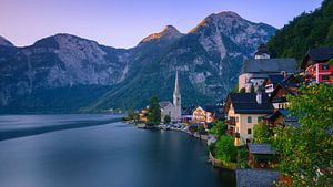 Sonnenaufgang in Hallstatt, Österreich