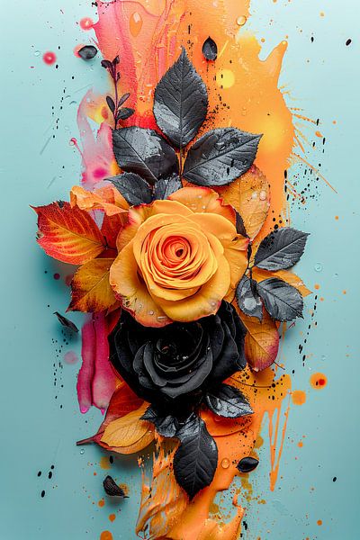 Herbstflamme von Klaus Tesching - Art-AI