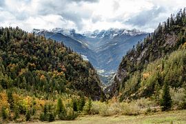 Views over the mountain peaks by Esmé Gernette