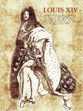 Louis XIV von Printed Artings