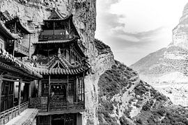 Der Hängende Tempel in Datong, China von Koen van der Werf