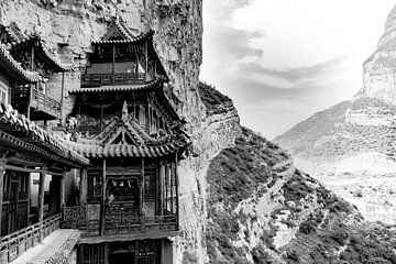 Le temple suspendu en Datong, Chine sur Koen van der Werf