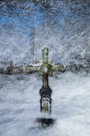 Herdenkingskruis in Ollomont van Guido Rooseleer