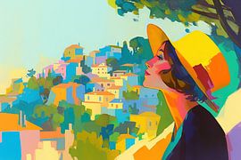 Women's painting | Sunlit Serenity by Eye catching paintings