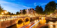 Keizersgracht canal in Amsterdam at night by Werner Dieterich thumbnail