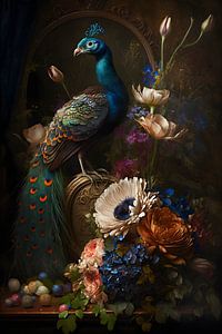 Pfau-Stillleben