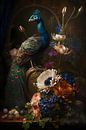 peacock still life by Martin Mol thumbnail