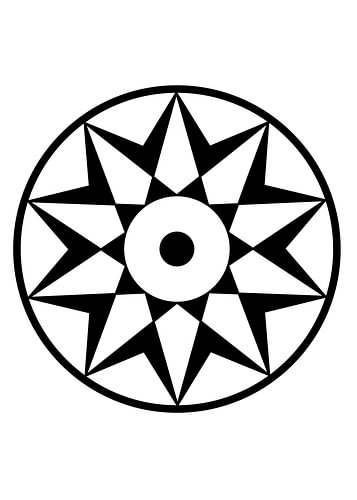 Celestial Ten-Pointed Star Mandala