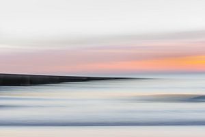 Coastal lines at sunset