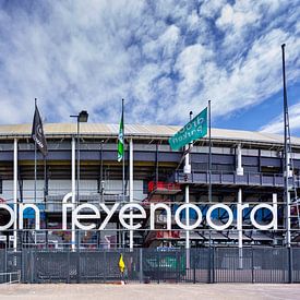 Vooraanzicht Feijenoord Stadion De Kuip Rotterdam van Mario Brussé Fotografie