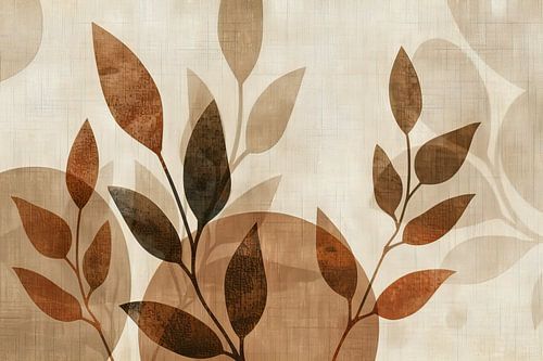 Peinture sur feuilles