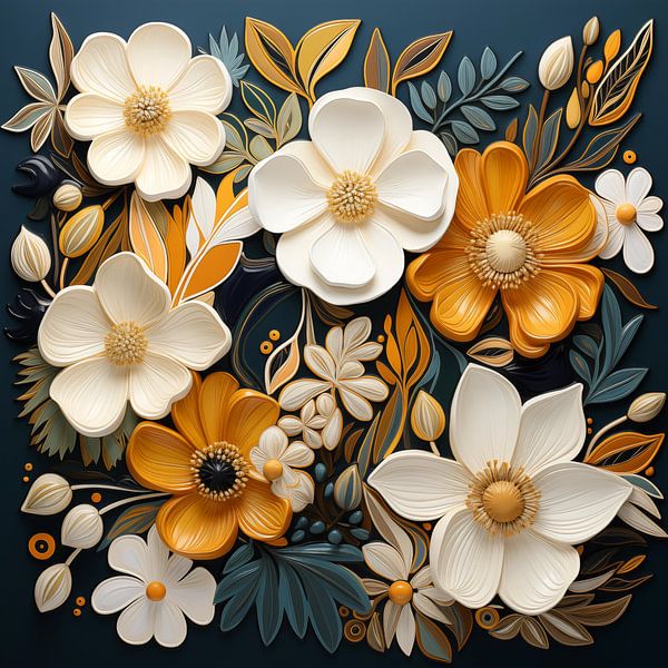 Flowers abstract by Bert Nijholt