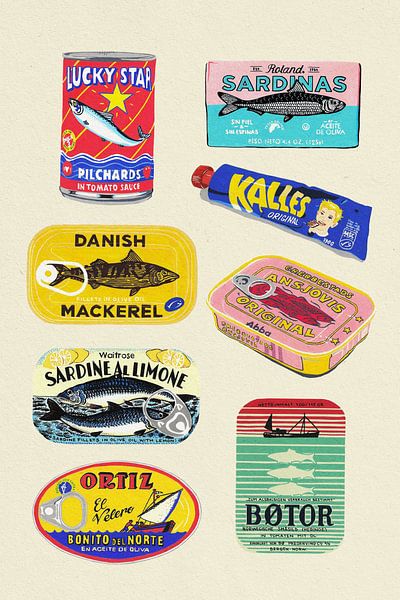 Fischkonserven von Studio Mandariini