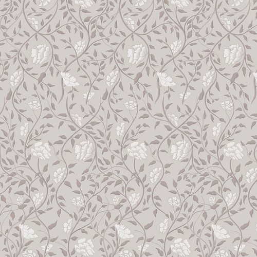 Flower Bouquet - Taupe