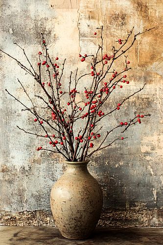 Takken in rustieke vaas