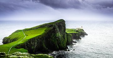 Schotland, Neist Point Lighthouse, Isle of Skye Color explosion