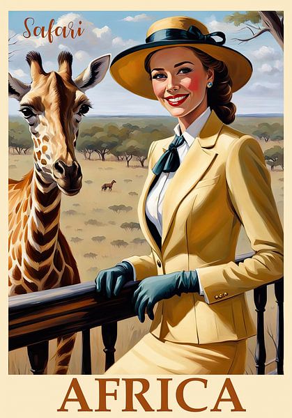 Reisposter Safari Afrika van Peter Balan