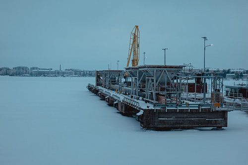 Frozen Harbor in Ruoholahti