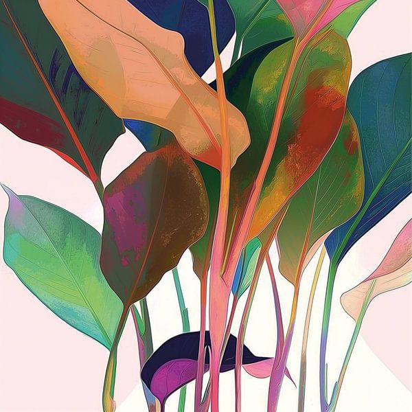 Kleurenspel van Gestileerde Botanica van Color Square