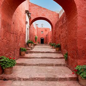 Ancient staircase at Santa Catalina monastery by Christel Bekkers