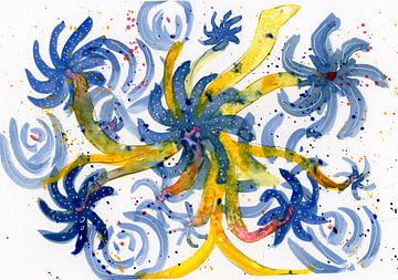 Blumenblau von Irene Hoekstra