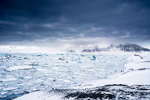 jökulsárlón in IJsland van Els Hunink