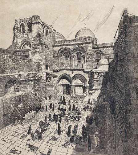 Jérusalem, église du Saint-Sépulcre, Otto H. Bacher, 1938