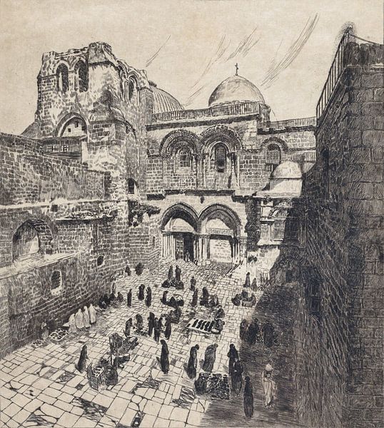 Jerusalem, Church of the Holy Sepulchre, Otto H. Bacher, 1938 by Atelier Liesjes