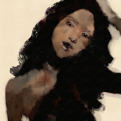 Combattant | Peinture à l'huile numérique