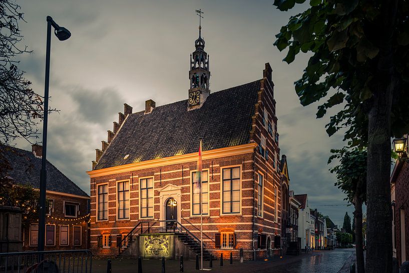 Historic Town Hall IJsselstein at night by Tony Buijse
