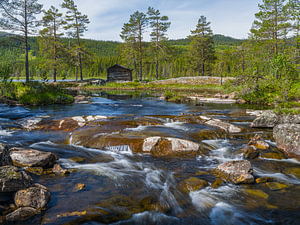 Der Svangtjern-See, Buskerud, Norwegen