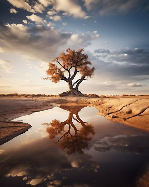 Goldenes Stillleben von fernlichtsicht